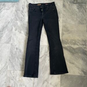 Pilcro by Anthropologie Black Mini Bootcut Jeans